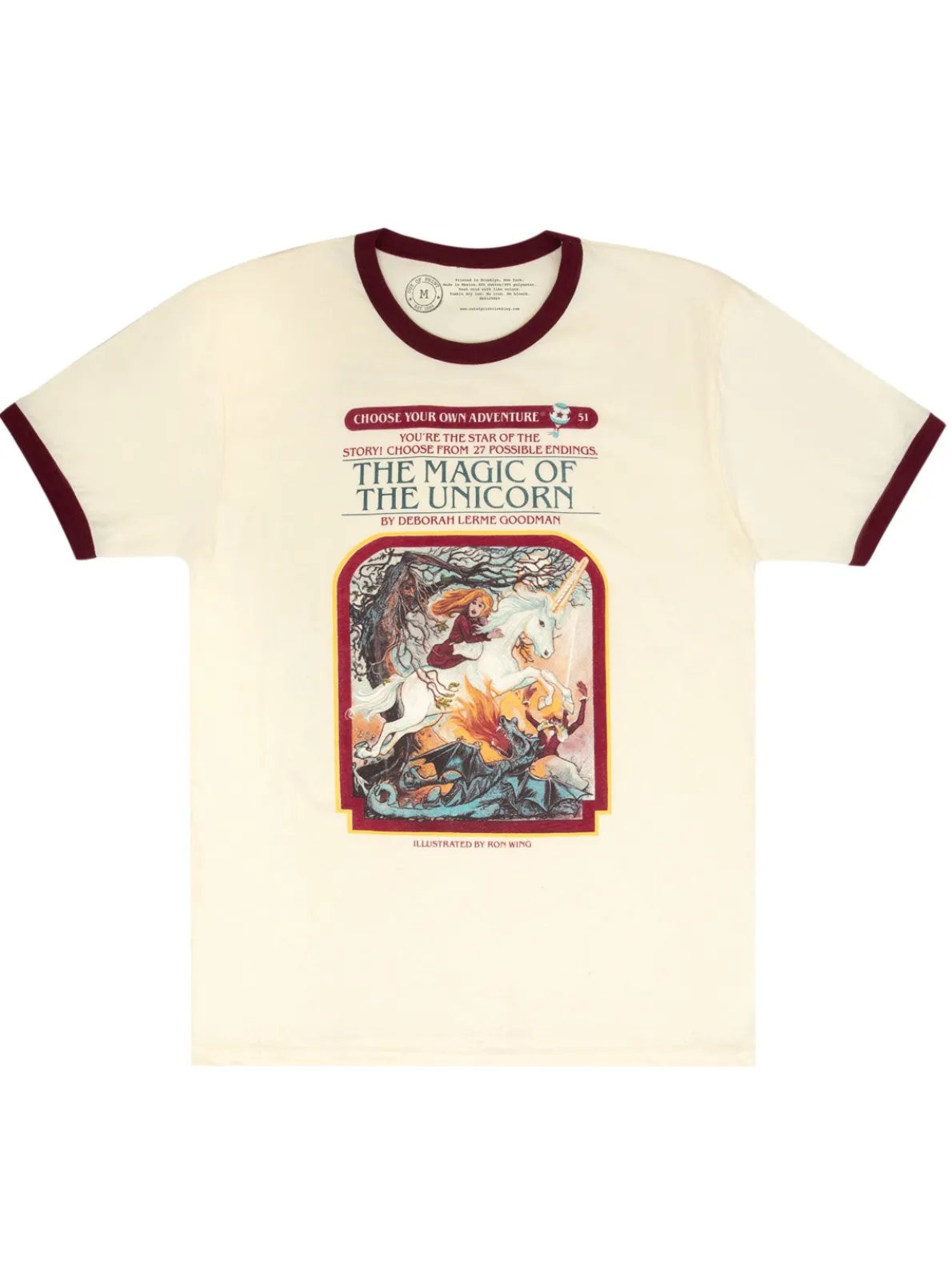 Choose Your Own Adventure: The Magic of the Unicorn Unisex Ringer T-Shirt