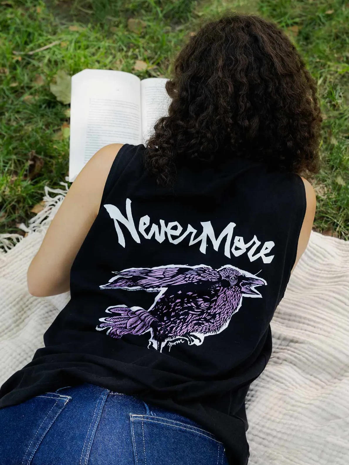 Edgar Allan Poe Nevermore Raven Unisex Tank Top (Print Shop)