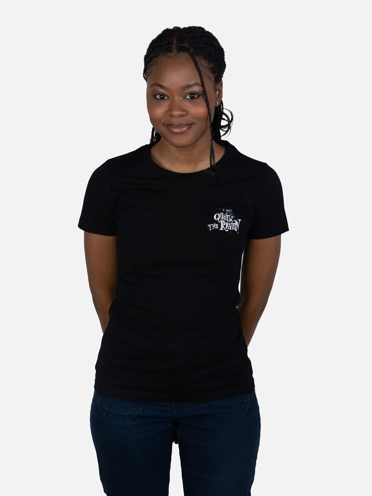 Edgar Allan Poe Nevermore Raven Women's Crew T-Shirt