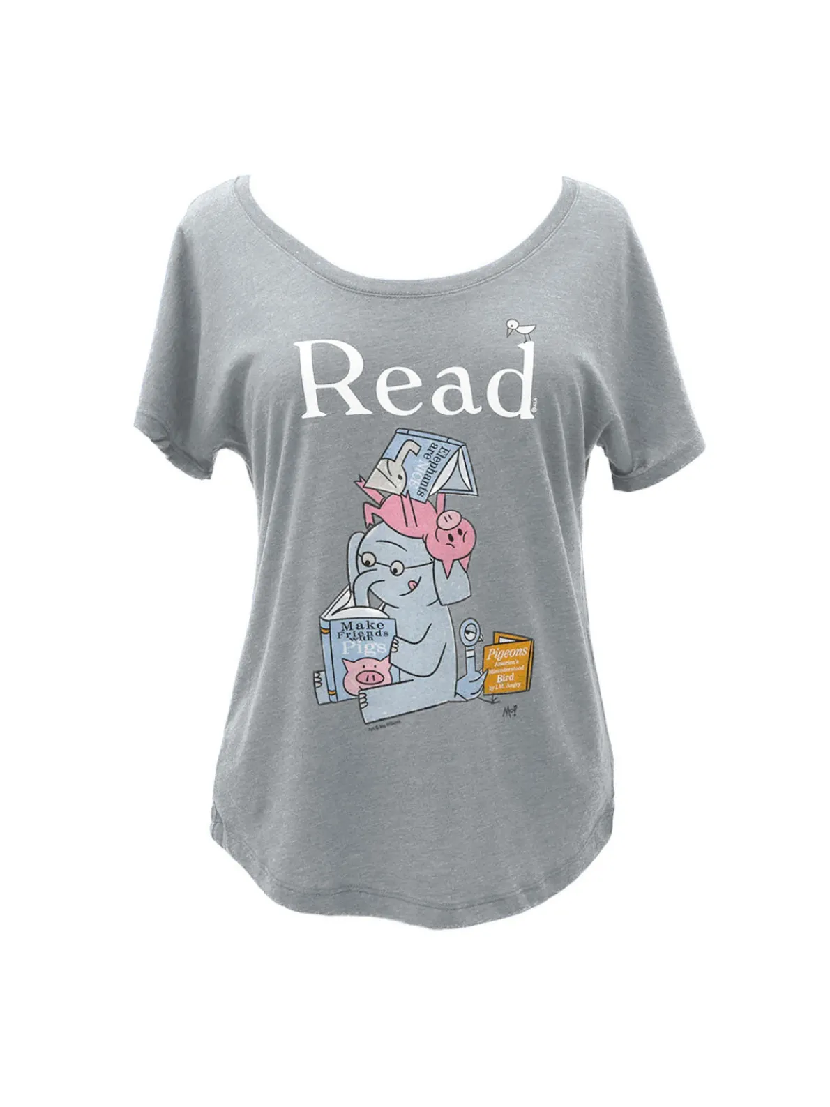 ELEPHANT & PIGGIE Read Women’s Relaxed Fit T-Shirt