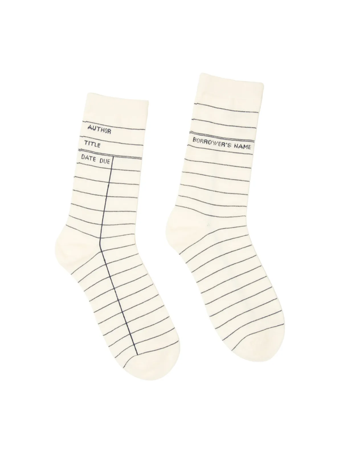 Library Card: White socks