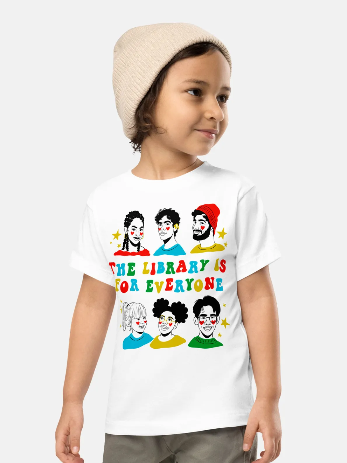 Mychal Threets: The Library is for Everyone Kids' T-Shirt (Print Shop)