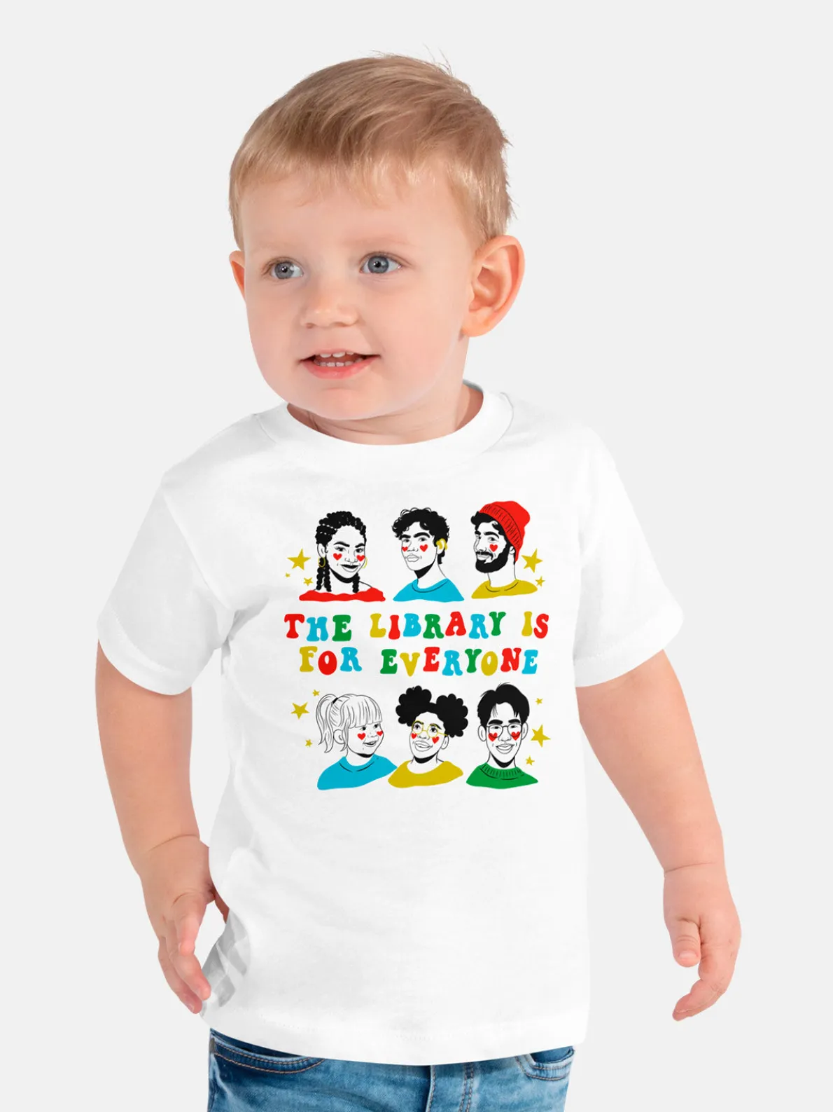 Mychal Threets: The Library is for Everyone Kids' T-Shirt (Print Shop)