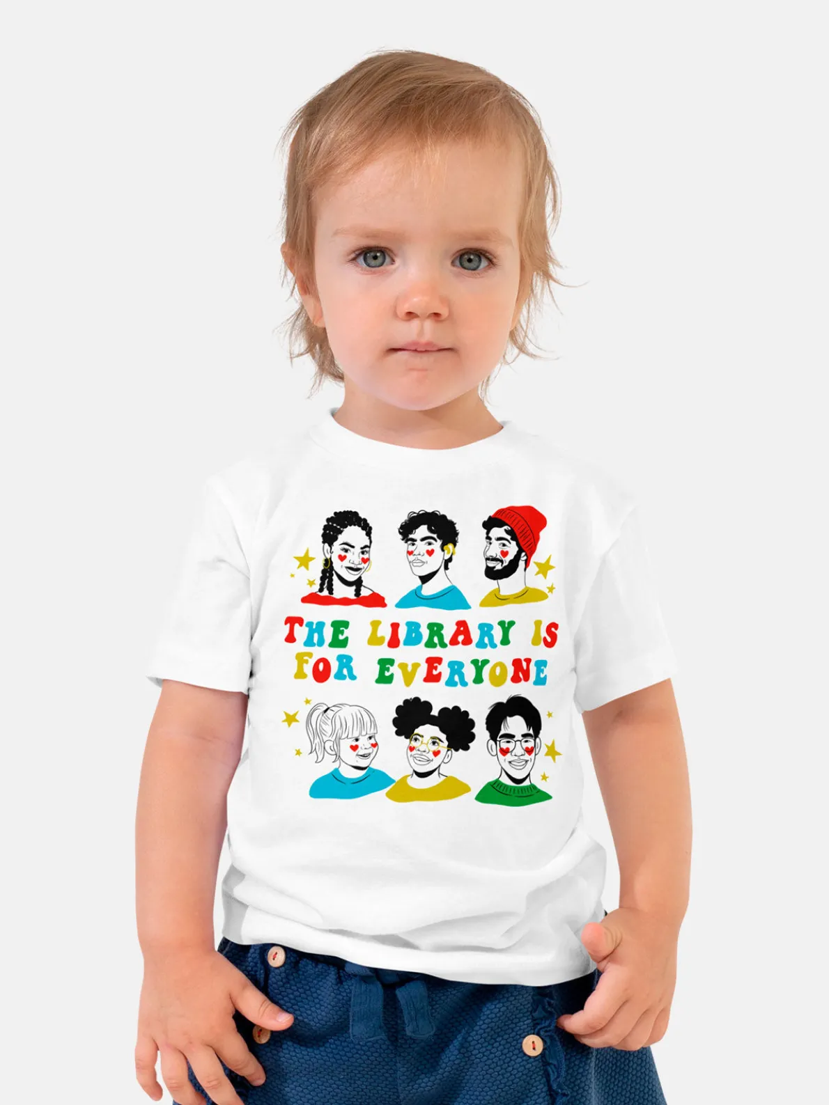 Mychal Threets: The Library is for Everyone Kids' T-Shirt (Print Shop)
