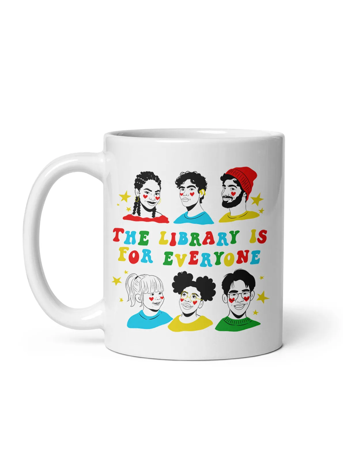 Mychal Threets: The Library is for Everyone Mug (Print Shop)