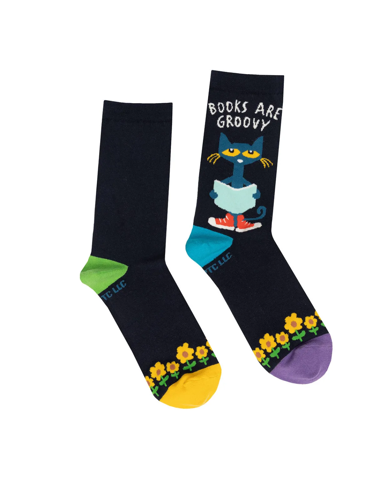 Pete the Cat - Books Are Groovy socks