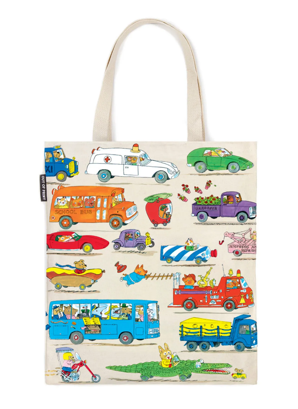 Richard Scarry - Cars and Trucks and Things That Go tote bag