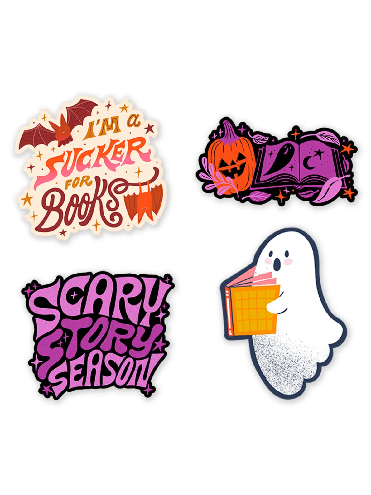 Scary Story Season Stickers - Set of 4
