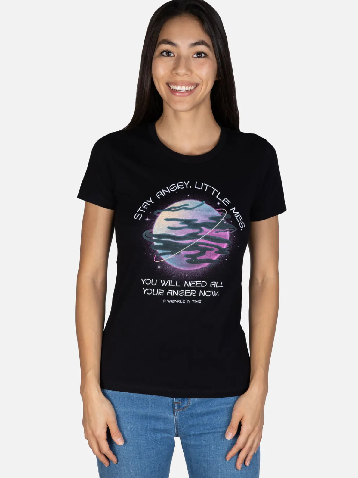 Stay Angry, Little Meg - A Wrinkle in Time Women's Crew T-Shirt